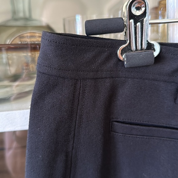 Worth NY Black straight leg Stretch Skinny Pants Zip Pockets cotton modal 8 - Picture 4 of 9